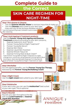 Skin care routine night