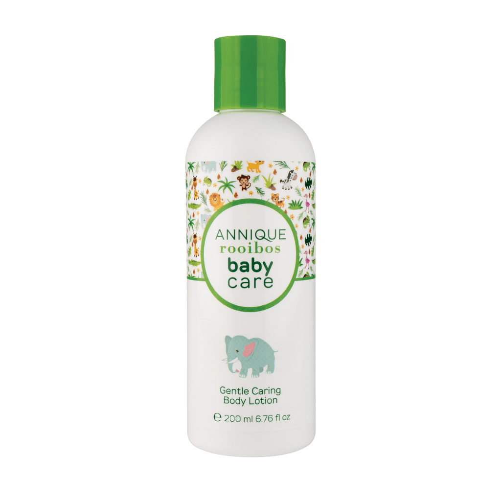 Annique Rooibos Baby Gentle Caring Body Lotion 200ml white bottle with green cap