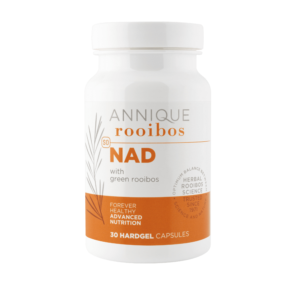 Annique NAD and Green Rooibos 30 hardgel capsule bottle