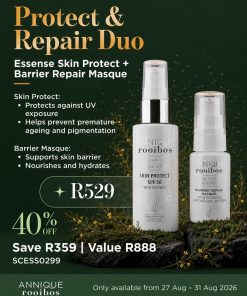 Protect and Repair Duo: Essense Skin Protect SPF 50 and Barrier Repair Masque