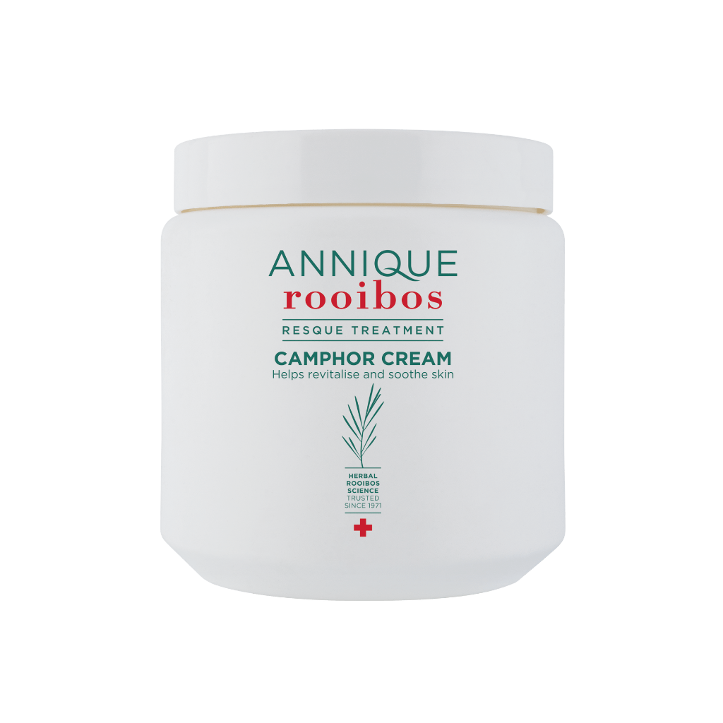 Annique Resque Camphor Cream 500ml tub with Rooibos and camphor